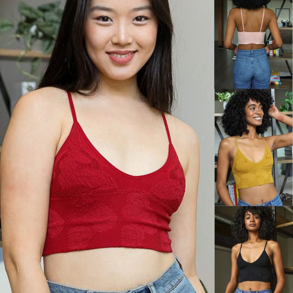 Seamless Padded Textured Brami